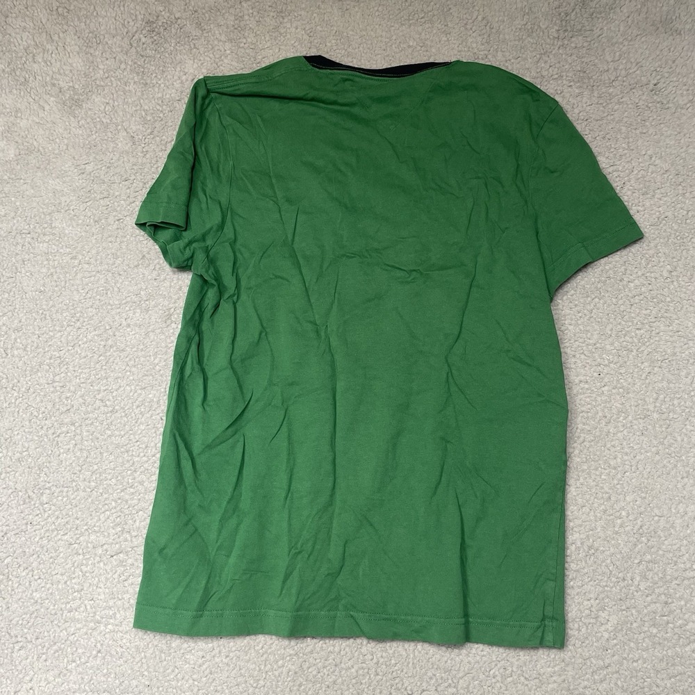 Tommy Hilfiger T-Shirt Men XS Green Logo Stripe Flag Crew Neck Short Sleeve - Picture 6 of 6